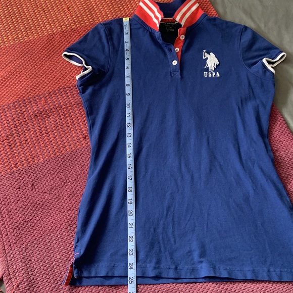 USPA. SIZE M Solid Polo Shirt - Picture 4 of 10